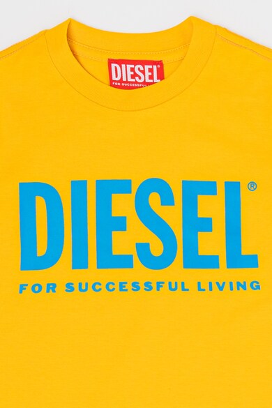 Diesel Памучна тениска с лого Момичета