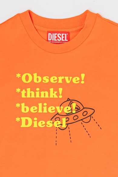 Diesel Тениска с надпис Момчета
