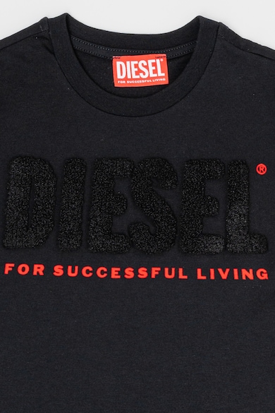 Diesel Tricou cu aplicatie logo din material terry Baieti