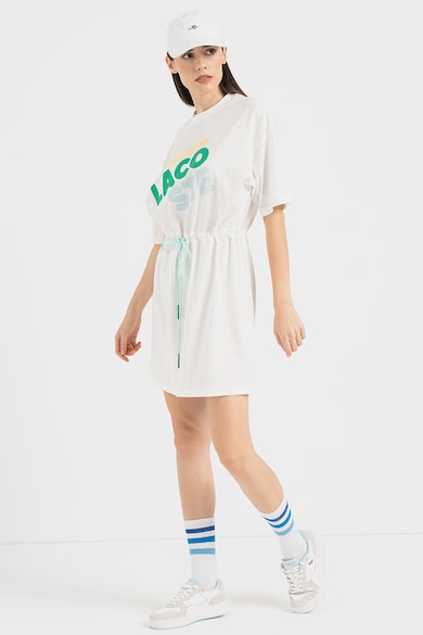 Lacoste Rochie de bumbac cu logo Femei