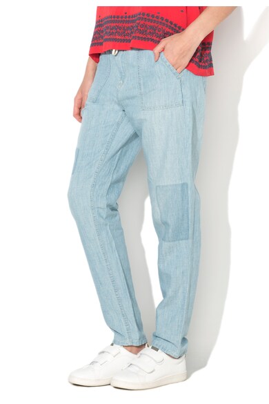 Pepe Jeans London Pantaloni bleu vaporosi Labyrinth Femei