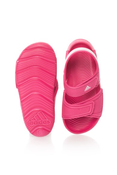 adidas Performance adidas, Sandale fucsia cu dungi emblematice Fete