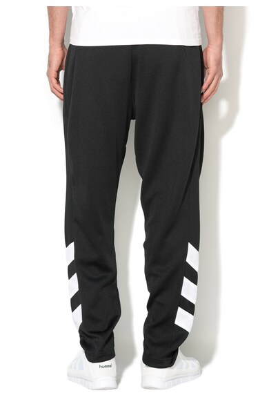 adidas Originals Pantaloni sport negri cu dungi emblematice albe Trefoil Barbati