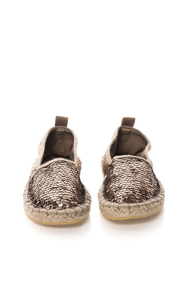 Colors of California Espadrile maro bronz cu paiete Chespa Fete