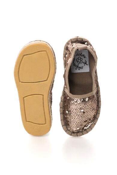 Colors of California Espadrile maro bronz cu paiete Chespa Fete