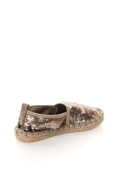 Colors of California Espadrile maro bronz cu paiete Chespa Fete