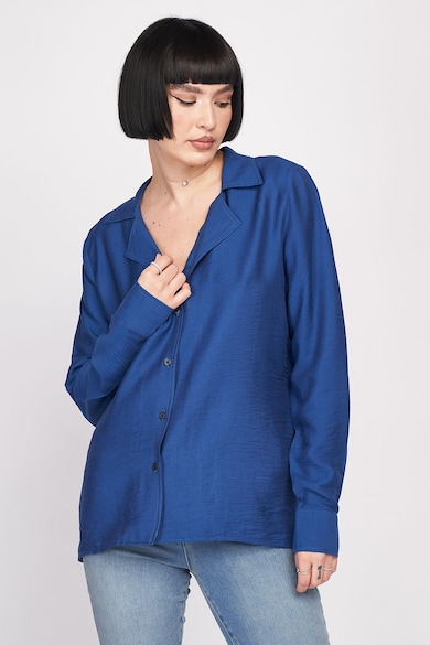 KVL by KENVELO Bő fazonú egyszínű ing női