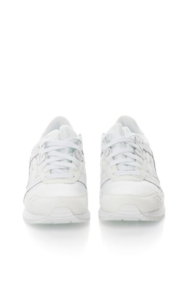 Asics Pantofi sport albi cu insertii de piele Gel Lyte III Barbati