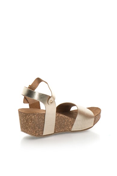 Zee Lane Sandale wedge de piele auriu deschis Ilenia Femei