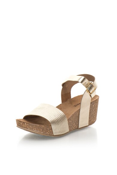 Zee Lane Sandale wedge de piele auriu deschis Ilenia Femei