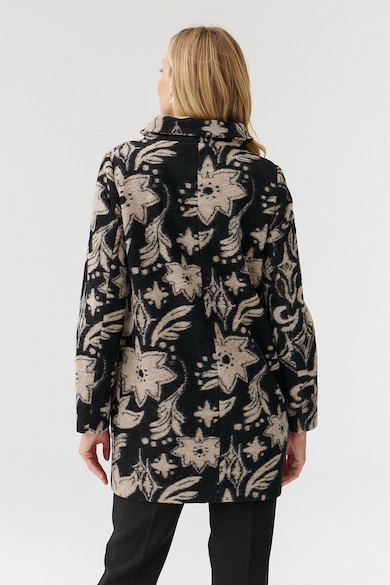 Tatuum Nedisa virágmintás gyapjútartalmú kabát női