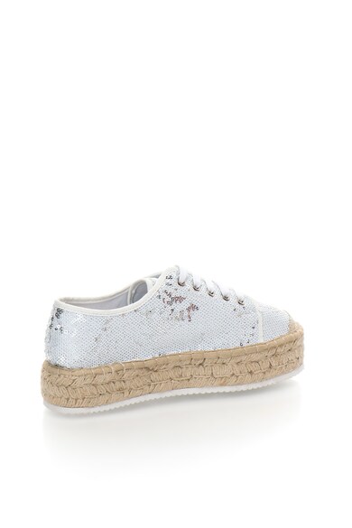 Francesco Milano Espadrile flatform cu paiete reversibile Femei