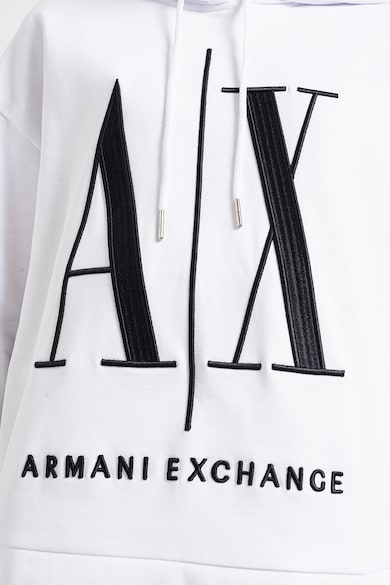 ARMANI EXCHANGE Kapucnis pulóver logóhímzéssel női