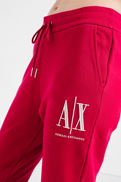 ARMANI EXCHANGE Памучен спортен панталон с бродирано лого Жени