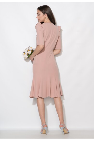 Zee Lane Collection Розова среднодълга рокля със златисти копчета Жени