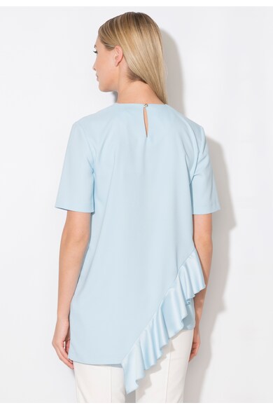 Zee Lane Collection Bluza asimetrica bleu cu volane Femei