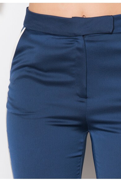 Zee Lane Collection Pantaloni bleumarin cu vipusca alba Femei