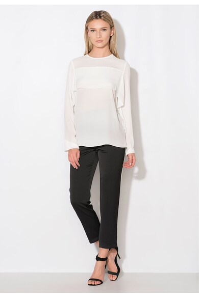 Zee Lane Collection Bluza alba cu volane Femei