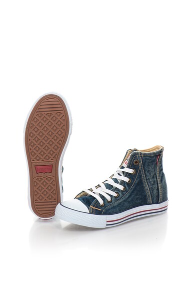 Levi's Tenisi mid-high bleumarin din denim cu aspect decolorat Fete