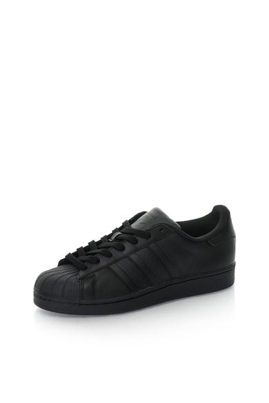 adidas Originals Pantofi sport de piele peliculizata Superstar Barbati