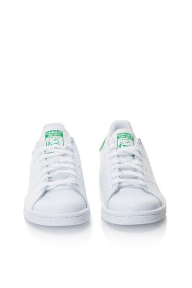 adidas Originals Бели спортни обувки Stan Smith със зелени детайли Мъже