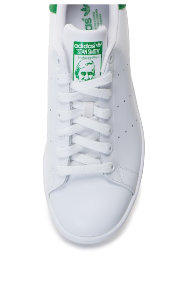 adidas Originals Tenisi albi cu detalii verzi Stan Smith Barbati