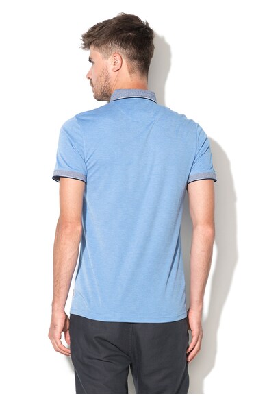 Ted Baker Tricou polo albastru azur melange Shapiro Barbati