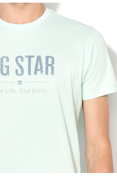 Big Star Тениска в мента с лого Мъже