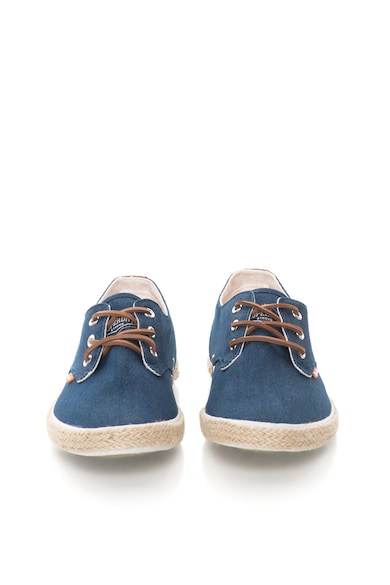 SUPERDRY Espadrile albastre din denim Skipper Barbati