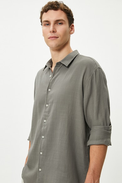KOTON Памучна риза със стандартна кройка Мъже