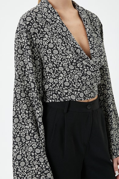 KOTON Къса блуза със застъпен дизайн Жени