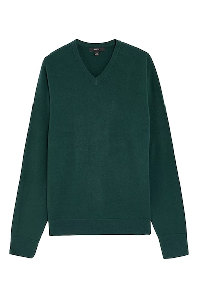 Marks & Spencer Фино плетен пуловер с шпиц Мъже