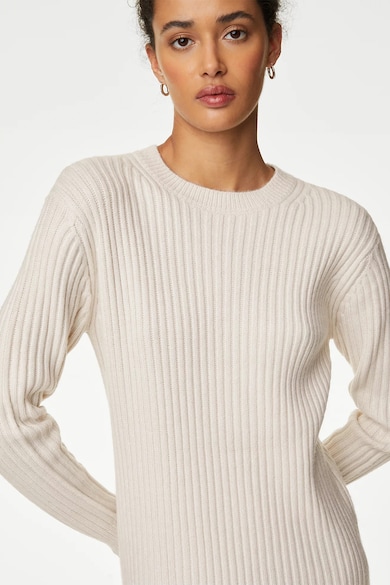 Marks & Spencer Рипсена рокля тип пуловер с цепка Жени