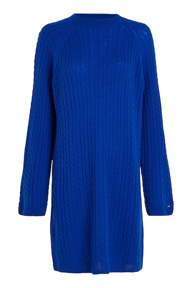 Tommy Hilfiger Вълнена рокля тип пуловер с плетка осморка Жени