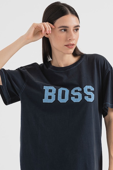 BOSS Tricou supradimensionat cu logo Femei