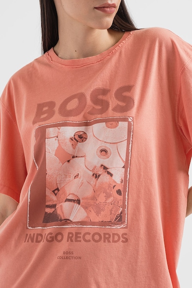 BOSS Tricou supradimensionat cu logo Femei