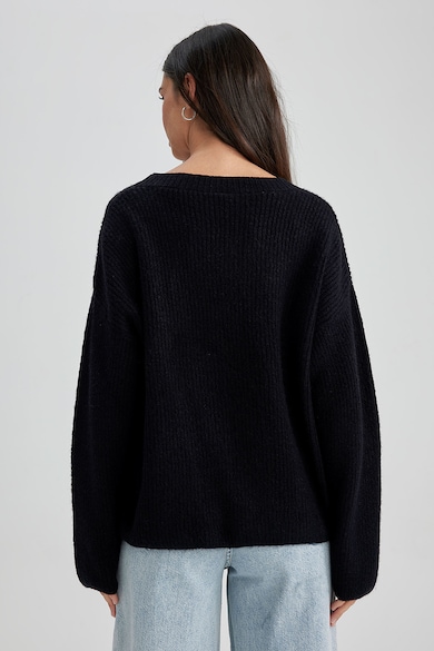 DeFacto Уголемен пуловер с шпиц Жени