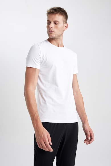DeFacto Домашна тениска с памук с овално деколте Мъже