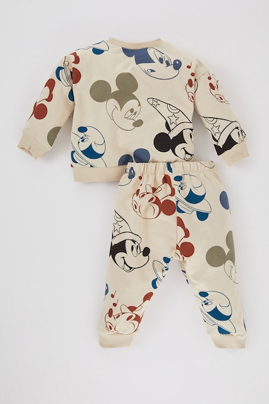 DeFacto Пижама с памук с шарка на Mickey Mouse Момчета