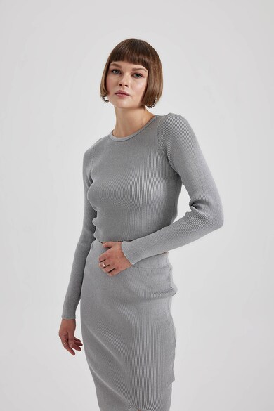 DeFacto Къс рипсен пуловер с бляскави нишки Жени