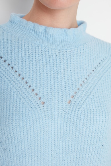 Trendyol Laza fazonú kötött pulóver azsúros részletekkel női