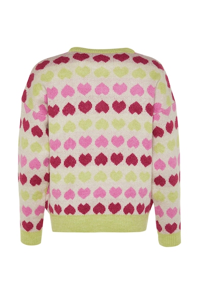 Trendyol Пуловер със сърцевиден десен Жени