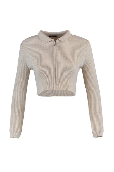 Trendyol Cardigan crop cu fermoar Femei