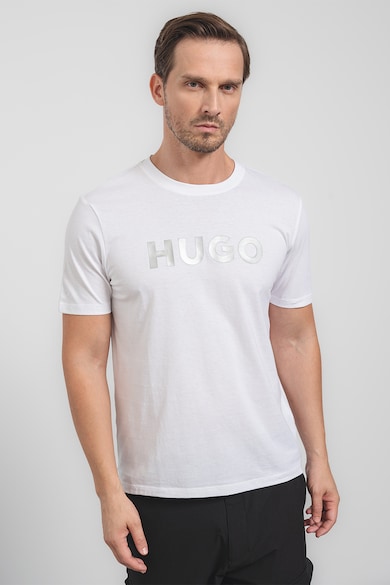 HUGO Dulivio logómintás póló férfi
