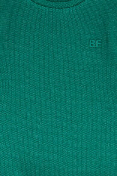 United Colors of Benetton Памучна блуза с овално деколте Момчета