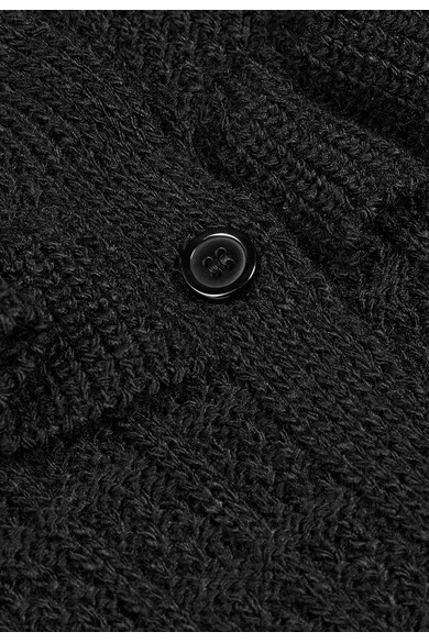 NEXT Cardigan negru cu detalii cu volane Femei