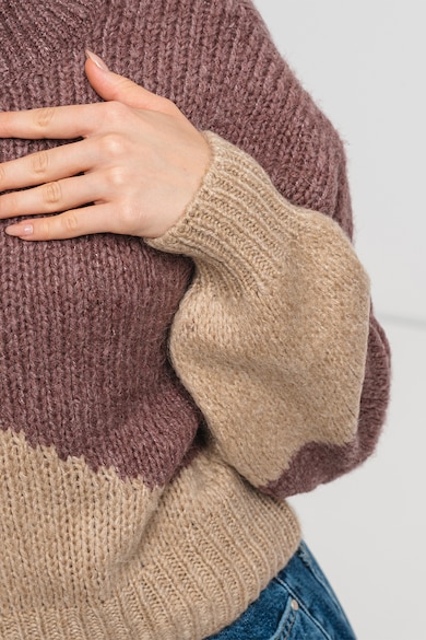 JdY Colorblock dizájnú pulóver ejtett ujjakkal női