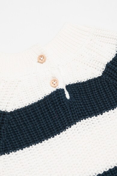 Mango Раиран памучен пуловер Момичета