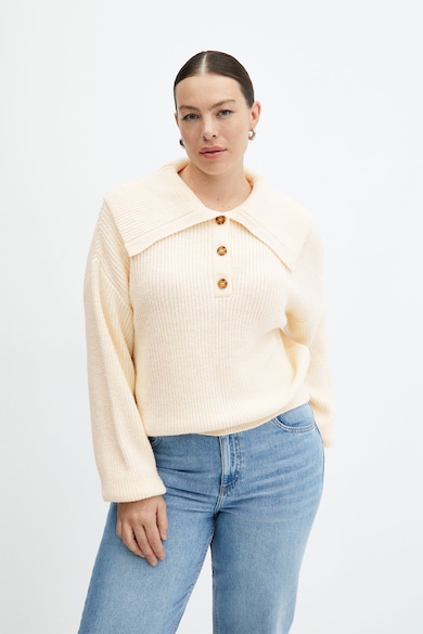 Mango Lennon pulóver nagy gallérral női