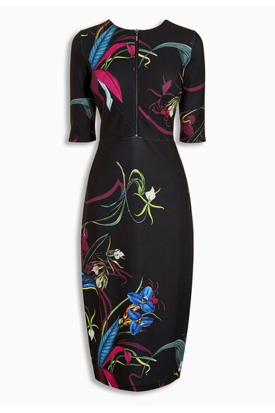 NEXT Rochie neagra cu model floral Femei